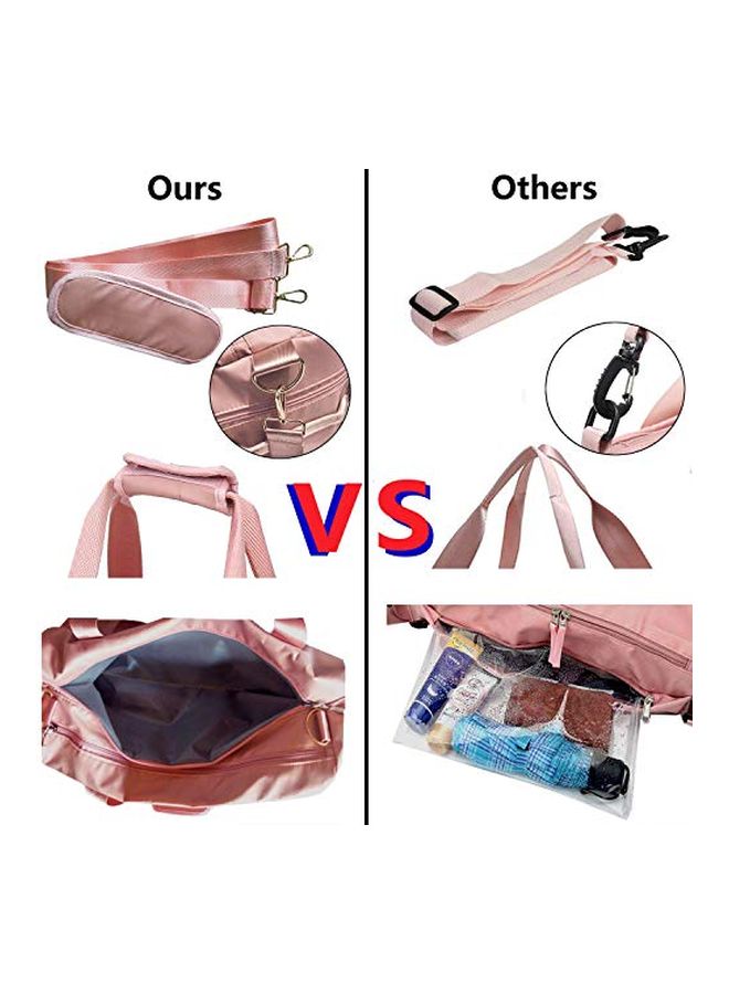 IBEILLI Waterproof Swim Dance Weekender Travel Duffel Bag Black - Image 3