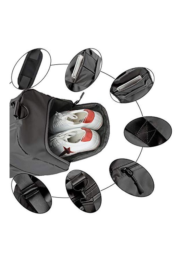 IBEILLI Waterproof Swim Dance Weekender Travel Duffel Bag Black - Image 5