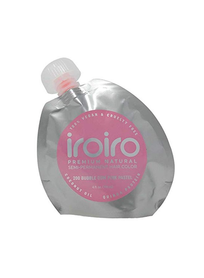 Iroiro Premium Natural Semi-Permanent Hair Color Pastel 200 Bubble Gum Pink