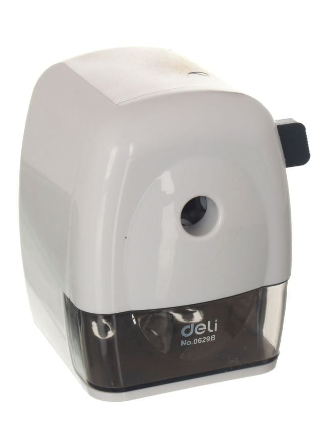 Deli Pencil Sharpener White/Black - Image 1
