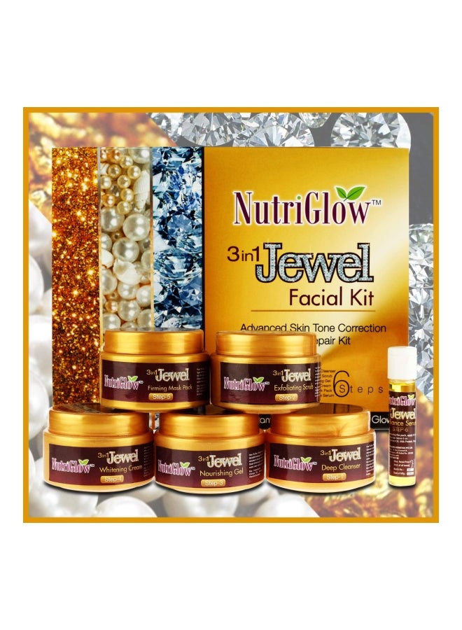 NUTRIGLOW 3-In-1 Jewel Facial Kit With Skin Whitening Moisturizer - Image 2