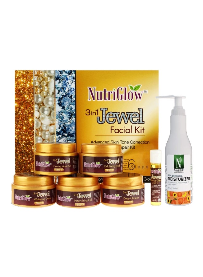 NUTRIGLOW 3-In-1 Jewel Facial Kit With Skin Whitening Moisturizer - Image 1