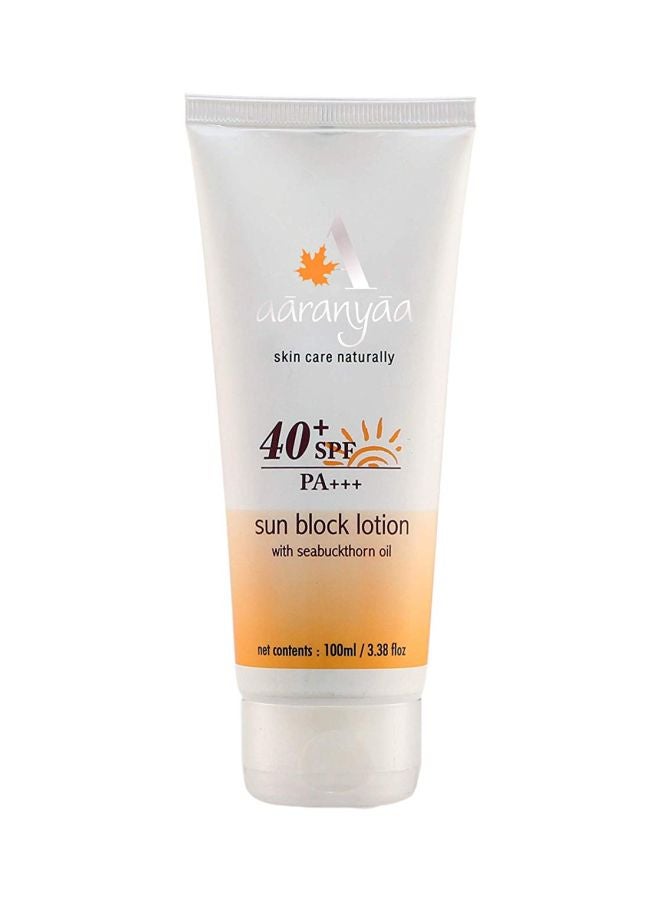 Aaranyaa Sun Block Lotion SPF 40 PA++ 100ml  - Image 1