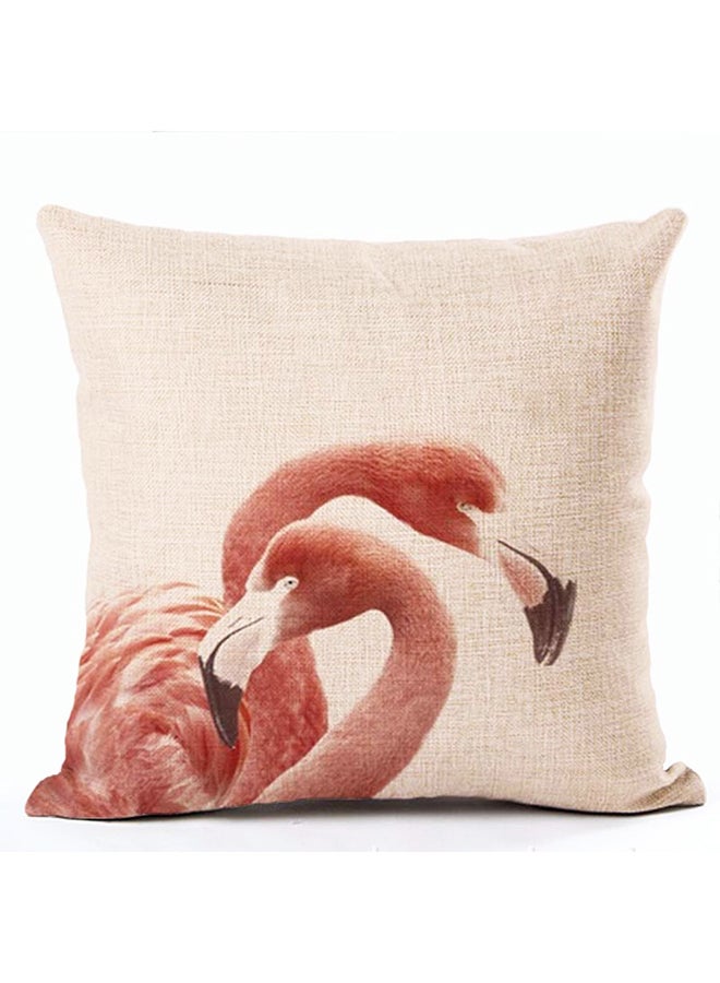 Unicorn Flamingo Pattern Cushion Cover Multicolour 45x45cm