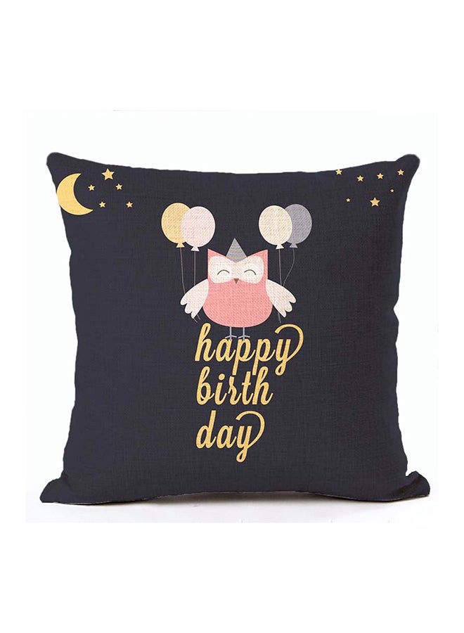 Space Theme Pattern Decorative Cushion Cover Multicolour 45x45cm