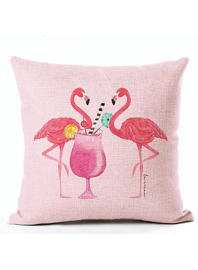 Printed Decorative Cushion Cover Multicolour 45x45cm