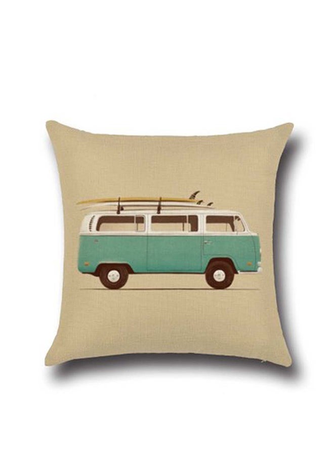 Printed Decorative Cushion Cover Multicolour 45x45cm