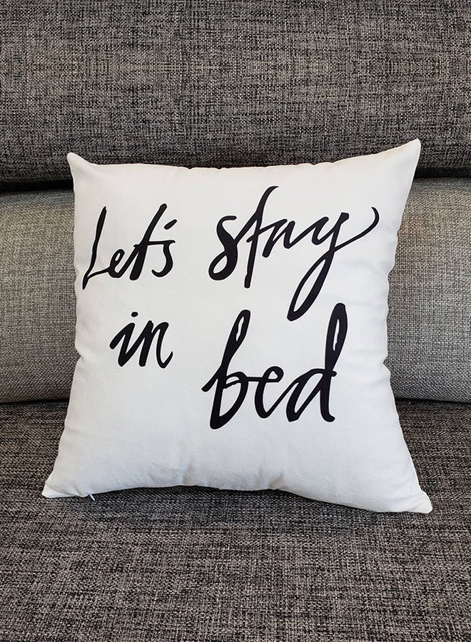 غطاء وسادة ديكور مطبوع عليه عبارة "Sleep All Day" متعدد الألوان 45x45سم