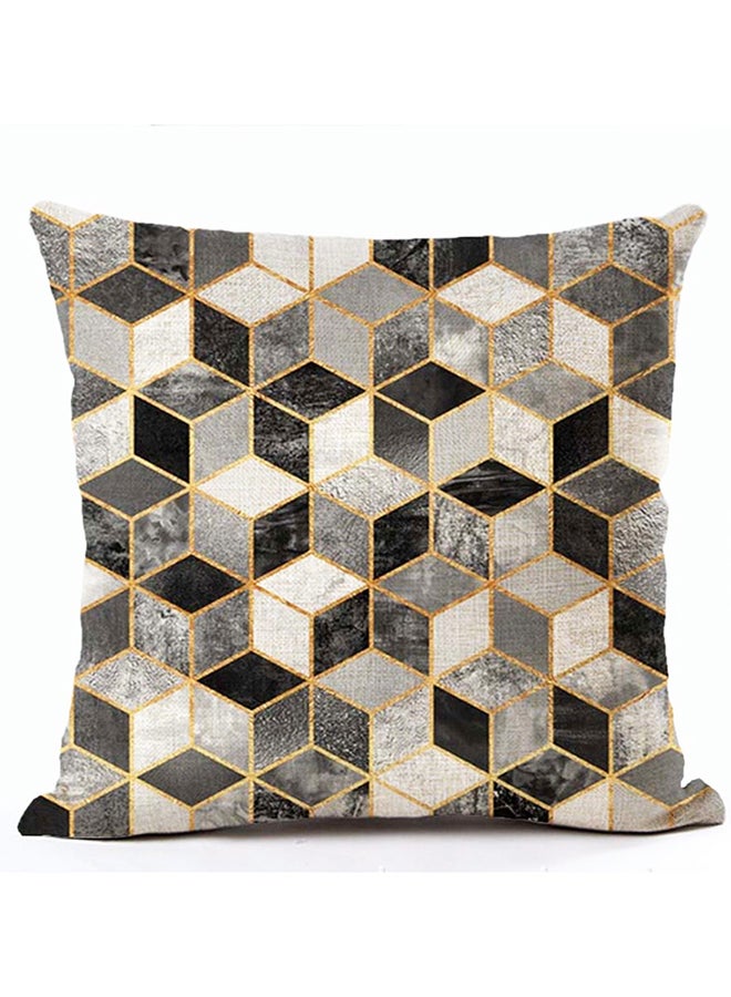 Geometric Pattern Simple Cushion Cover Multicolour 45x45cm
