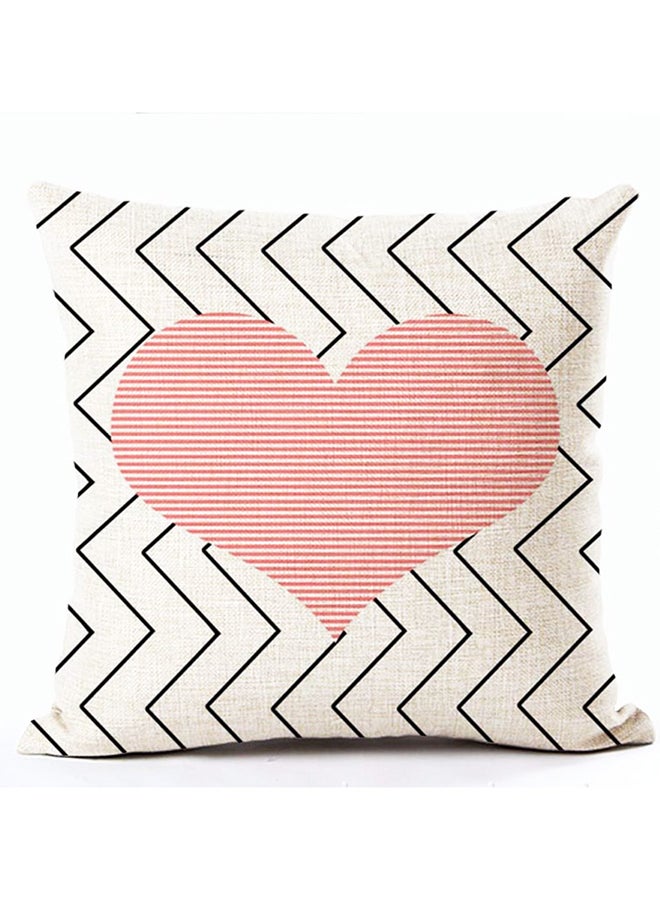 Pattern Printed Square Cushion Cover Multicolour 45x45cm