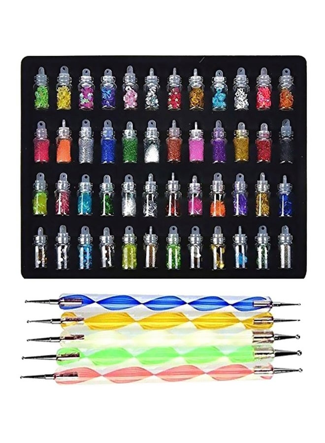 Store2508 53-Piece Nail Art Tool Kit Multicolour - Image 1