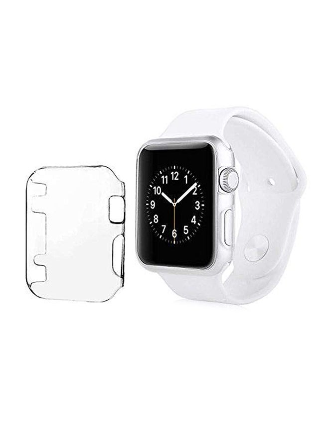 Snap-On LCD Screen Hard Case Cover For Apple Watch Series 1 Sports 38mm Clear - Image 2