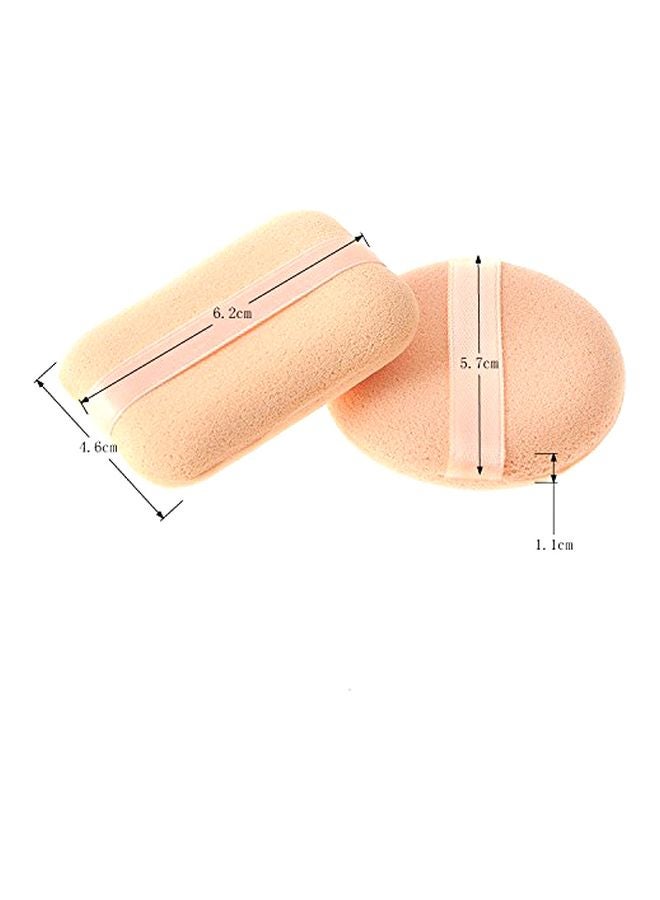 OUT OF BOX 2-Piece Foundation Powder Puff Beige - Image 2