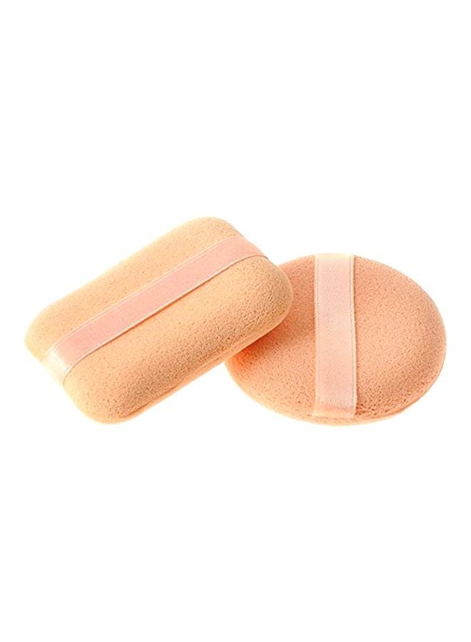 OUT OF BOX 2-Piece Foundation Powder Puff Beige - Image 1