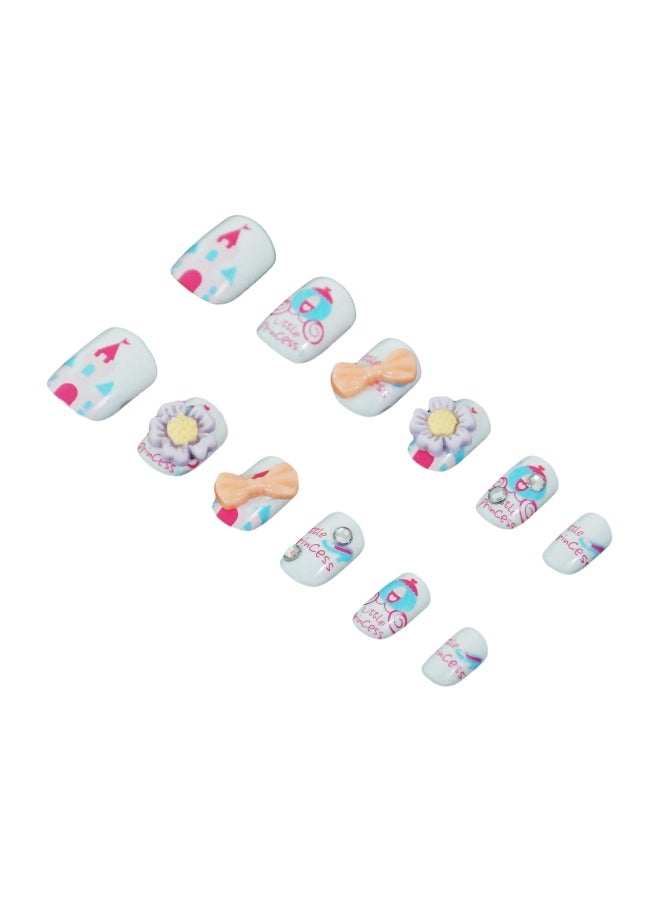FOK Nail Decoration Set White/Purple/Pink  - Image 1