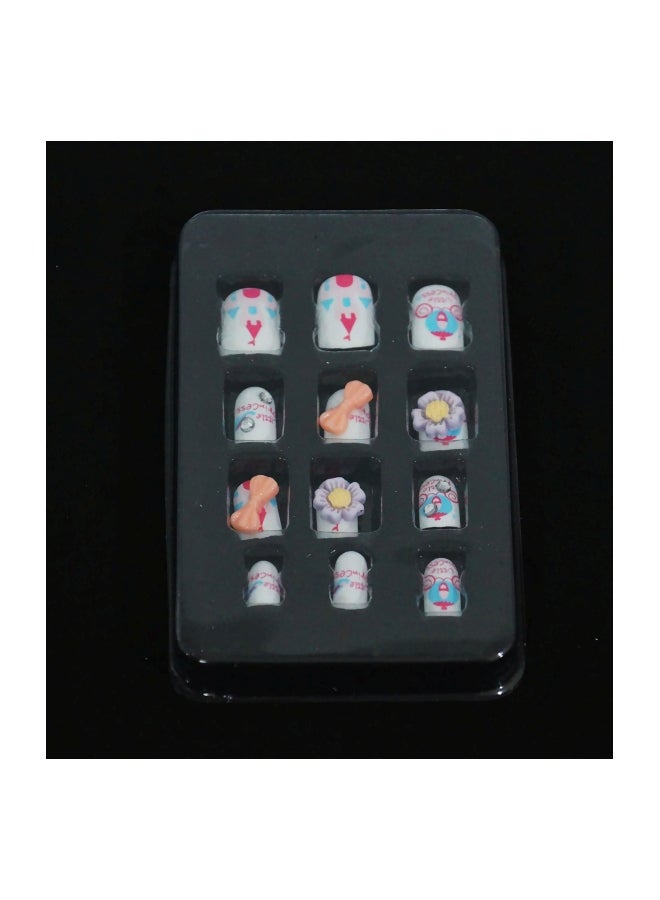 FOK Nail Decoration Set White/Purple/Pink  - Image 3