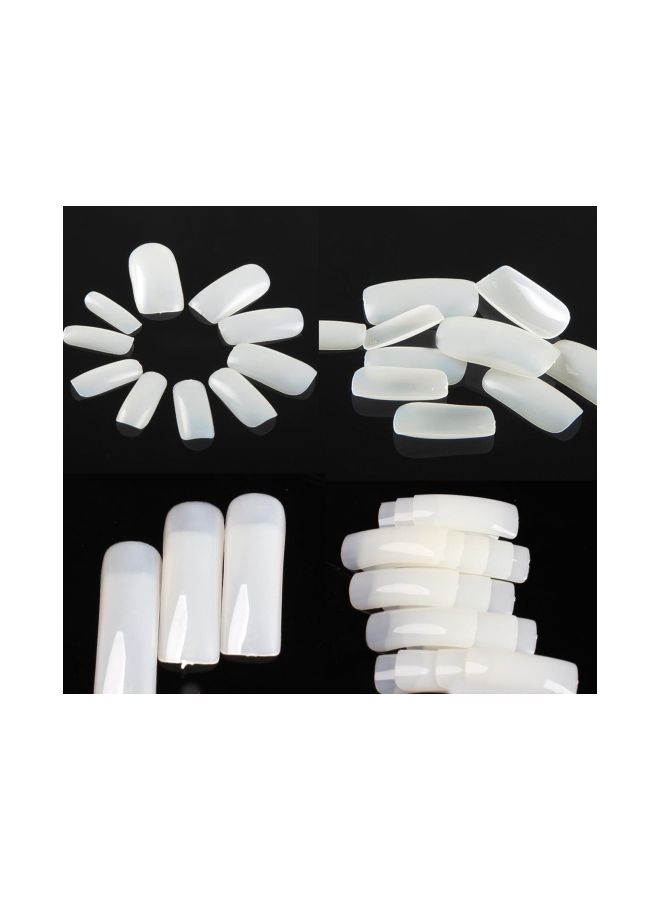 فوكس طقم أظافر مستعارة مكون من 200 قطعة أبيض - Image 2