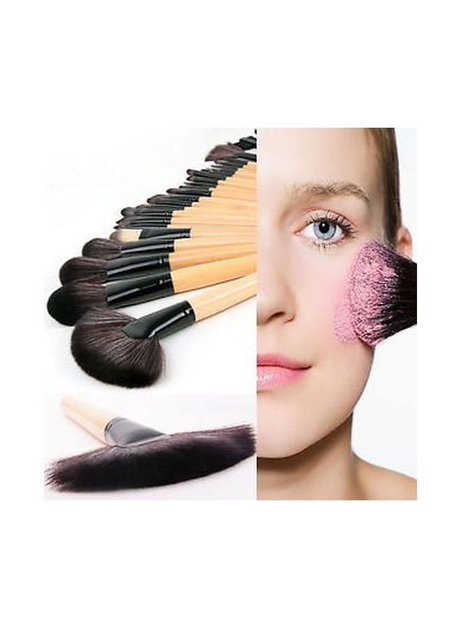 Allin Exporters 32-Piece Makeup Brush Set With Pouch Black  - Image 2