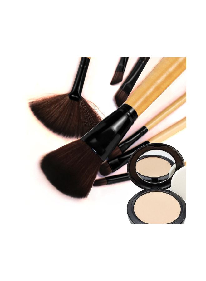 Allin Exporters 32-Piece Makeup Brush Set With Pouch Black  - Image 4