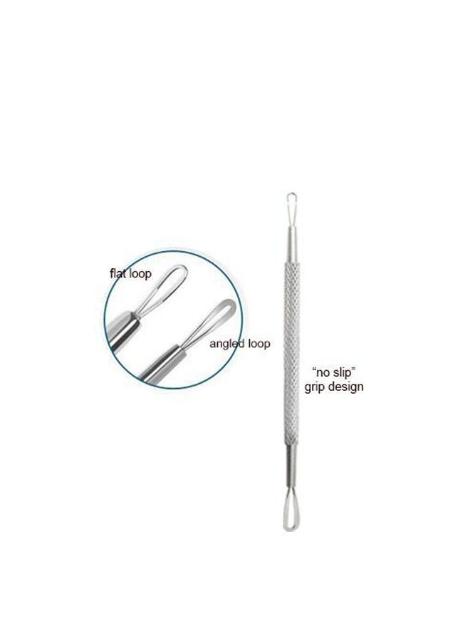 Panache Blackhead and Whitehead Remover With Cotton Rounds Silver/White  - Image 3