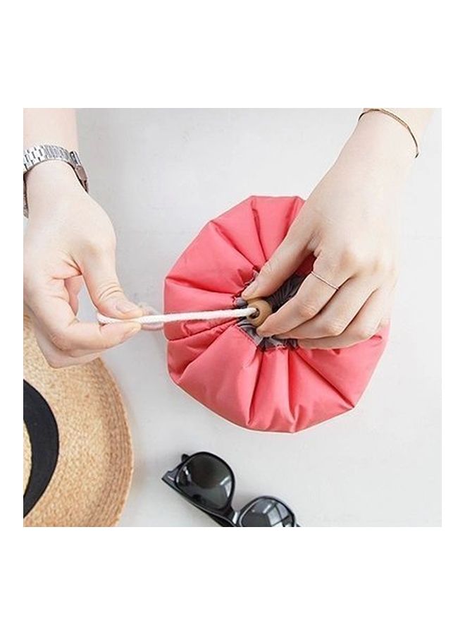 HappenWell Bucket Barrel Shaped Cosmetic Pouch Pink/Grey  - Image 4