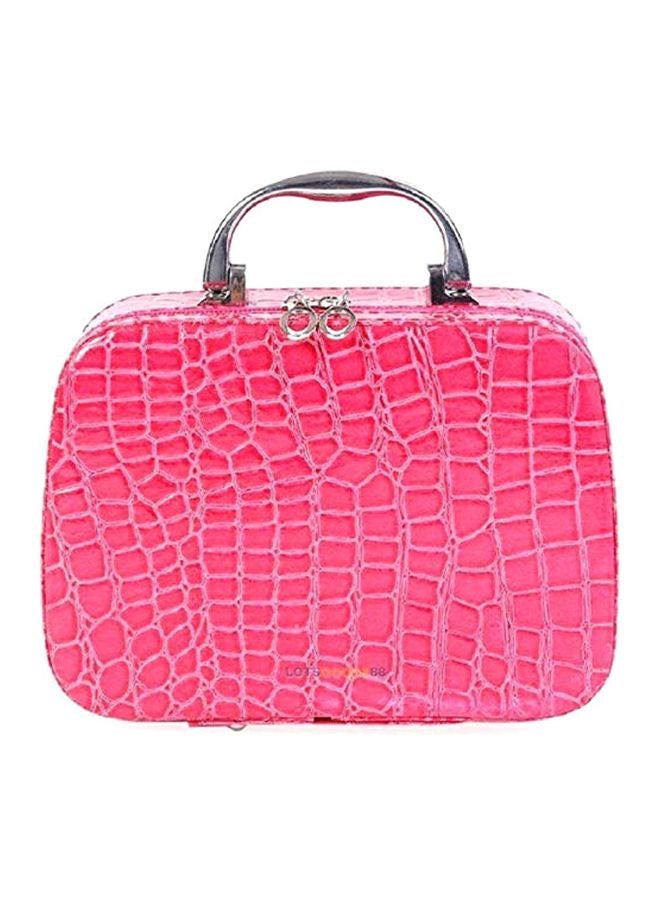 سي سبيريت منظم مستحضرات التجميل مع مرآة مكياج وردي - Image 1