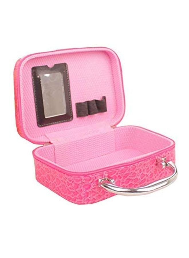 سي سبيريت منظم مستحضرات التجميل مع مرآة مكياج وردي - Image 2