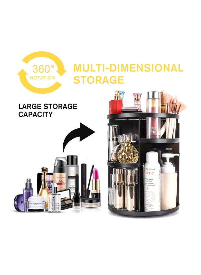INOVERA (LABEL) Cosmetic Makeup Organizer Black  - Image 2