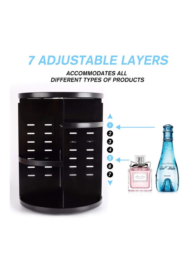 INOVERA (LABEL) Cosmetic Makeup Organizer Black  - Image 3