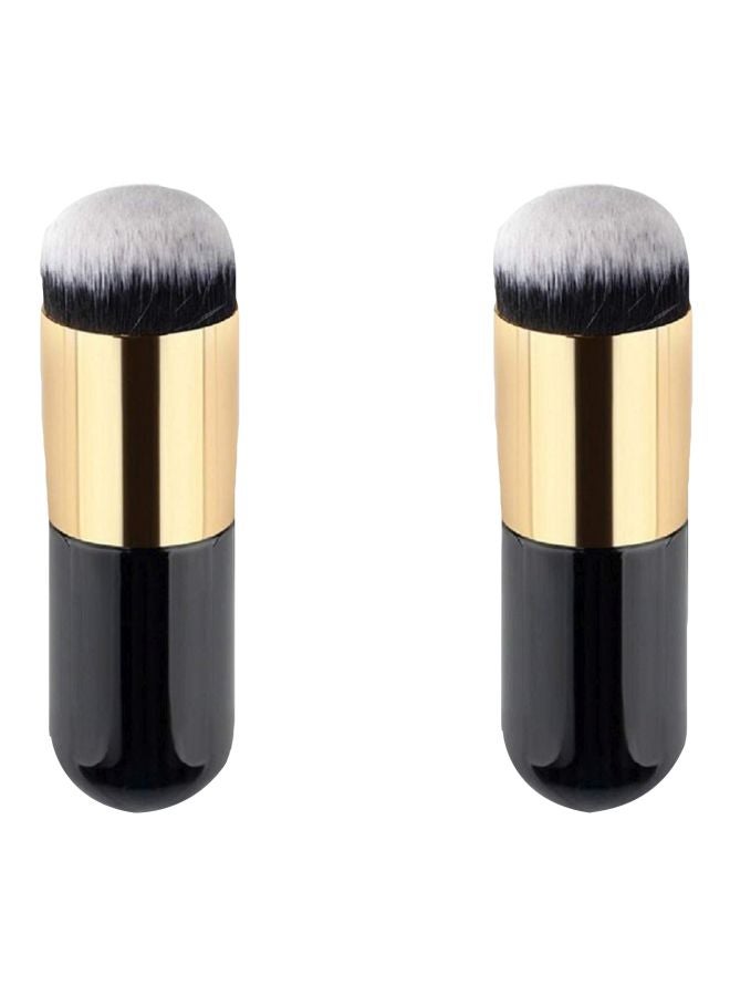 سي اي تي سي طقم فرش مكياج لكريم الأساس يتكون من قطعتين أسود/ذهبي/بني - Image 1