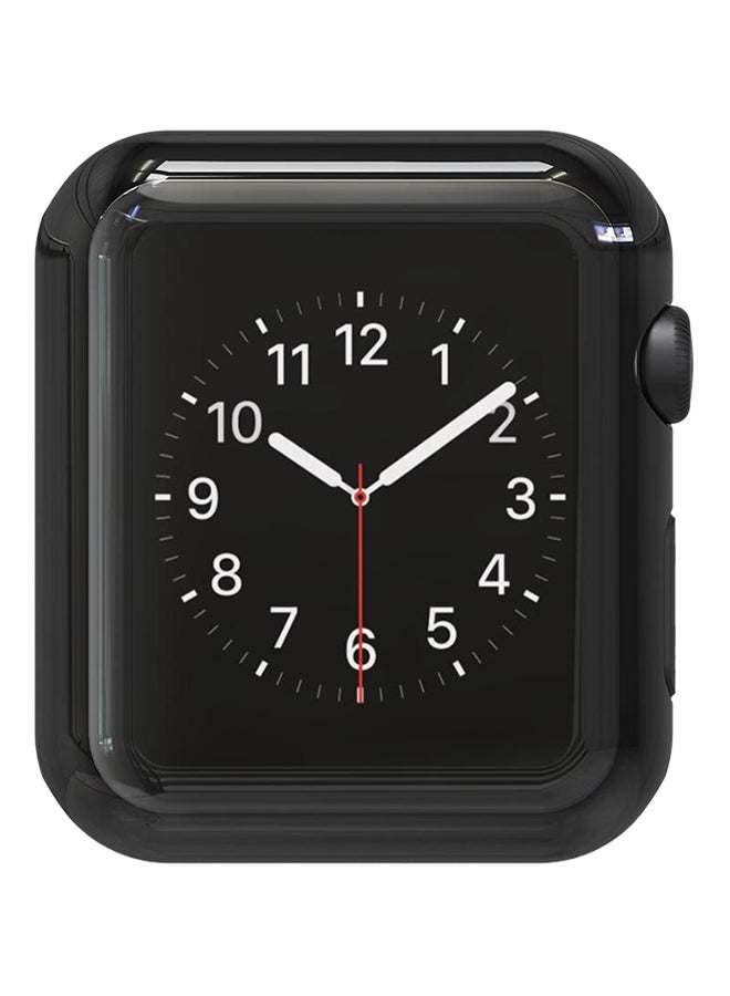 Protective Screen For Apple Watch Series 3 42mm Band-000613 Clear/Black - Image 2