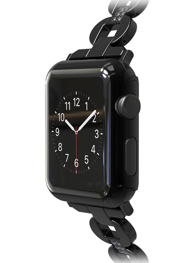 Protective Screen For Apple Watch Series 3 42mm Band-000613 Clear/Black - Image 3