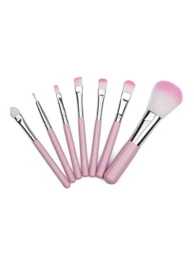 سي اي تي سي 14 فرشاة مكياج مع حافظة وردي/أسود/فضي - Image 3