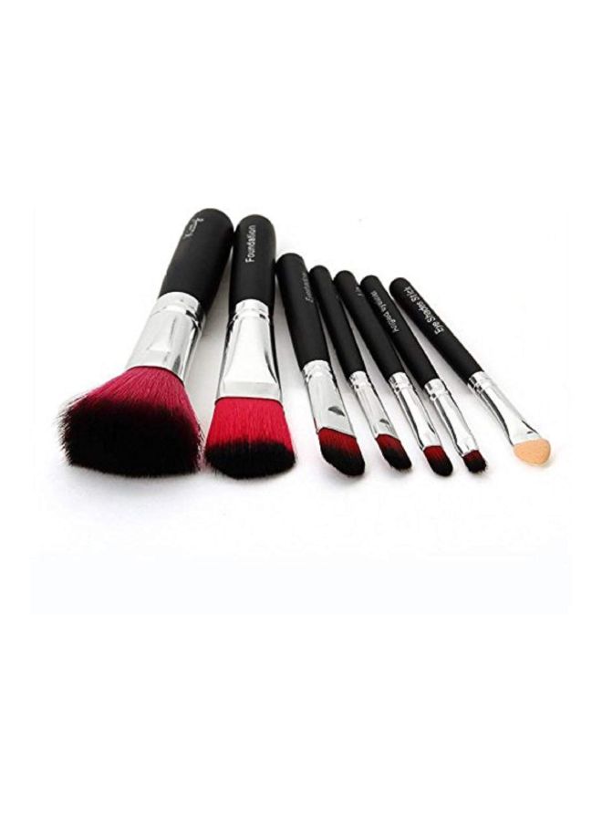 سي اي تي سي 14 فرشاة مكياج مع حافظة وردي/أسود/فضي - Image 4