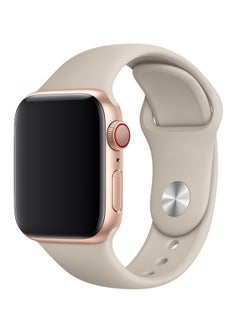 Silicone Wrist Band For Apple Watch Light Brown