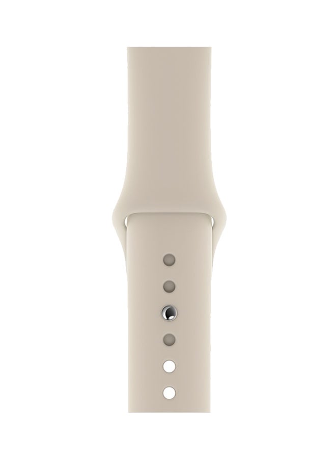 porodo - Silicone Wrist Band For Apple Watch Light Brown - Image 1