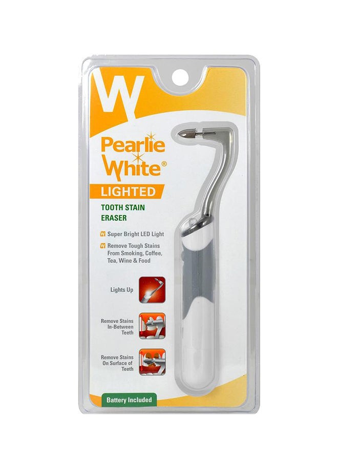 Pearlie White Lighted Tooth Stain Eraser White/Grey