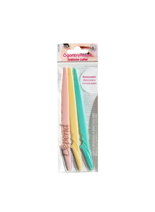Eyebrow Razor Kit Multicolour