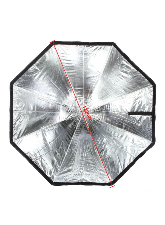 Portable Octagon Diffuser Reflector 120cm Black/White  - Image 4