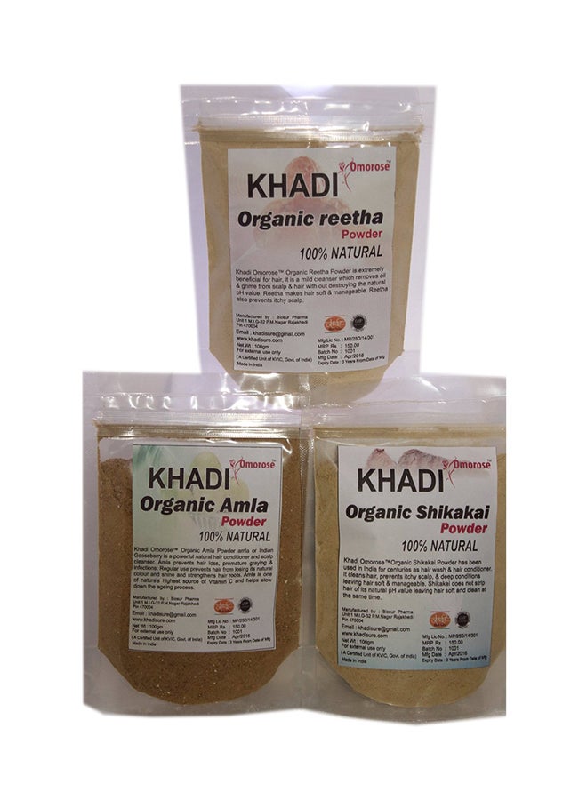 KHADI Omorose 3-Piece Hair Care Combo Set 100grams