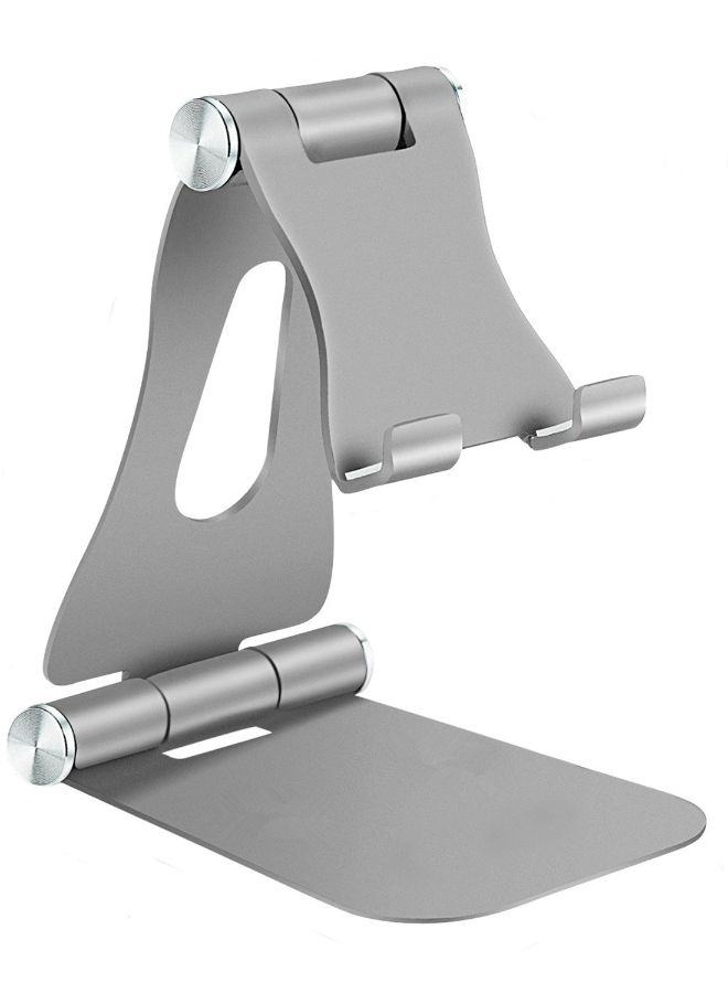 Folding Desktop Mobile Phone Holder Silver - Image 3