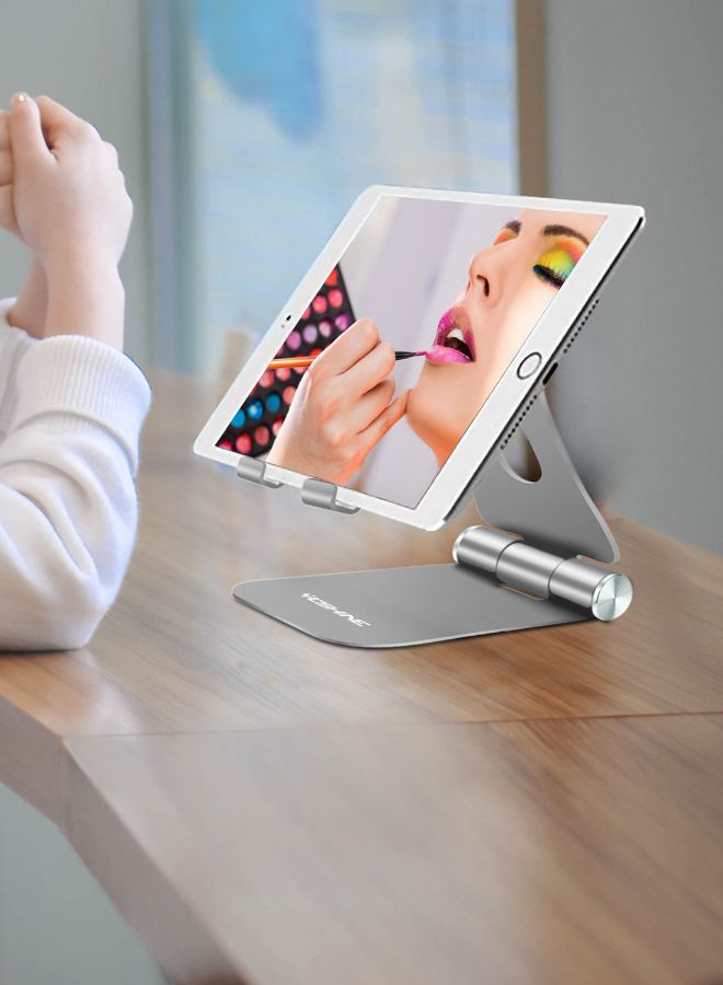 Folding Desktop Mobile Phone Holder Silver - Image 5