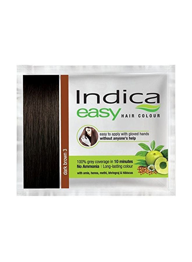 Indica Pack Of 5 Easy Hair Color Dark Brown 3 - Image 1