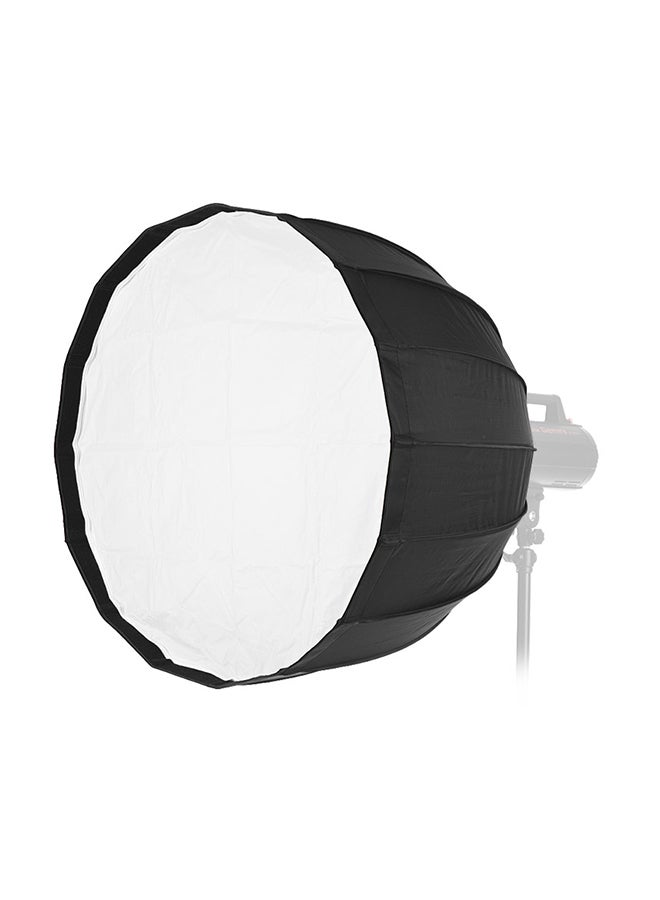 Generic Portable Deep Parabolic Reflector Umbrella Softbox 90cm Black/White  - Image 1