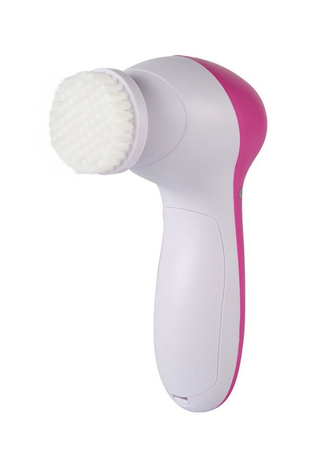 Generic 5-In-1 Electric Face Cleansing Massage Brush Set White/Pink 13.5 x 10 x 3centimeter - Image 1
