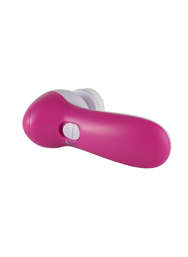 Generic 5-In-1 Electric Face Cleansing Massage Brush Set White/Pink 13.5 x 10 x 3centimeter - Image 2
