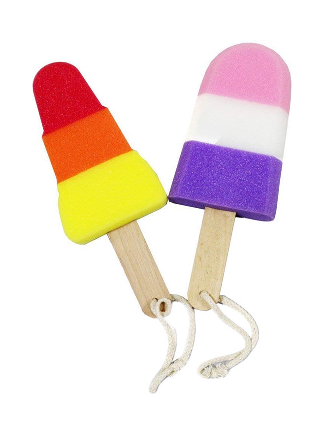 إيز لايف إسفنجة الاستحمام كاندي من قطعتين متعدد الألوان