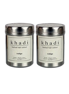 Khadi Natural Pack Of 2 Herbal Indigo Powder 150grams 