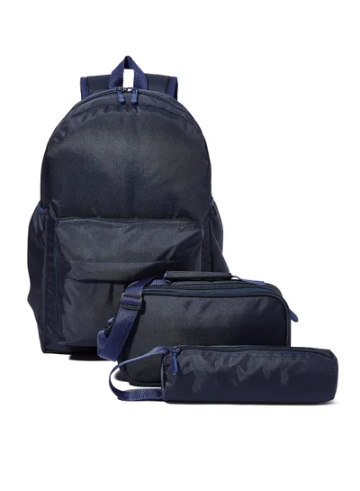 WALLACE Essential Backpack Set Navy Blue