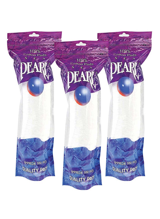 Sea Pearl - Pack of 3 Cosmetic Pad Set - Image 1